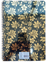 Class University NoteBook Foil Flock-A4 , 100 Sheets Ass Colours